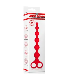 8 SILICONE BALL BEADS - RED