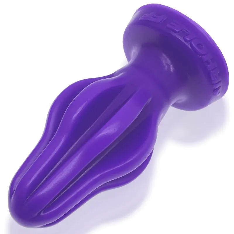 Airhole-2 Finned Buttplug Eggplant Anal Plug Medium Purple