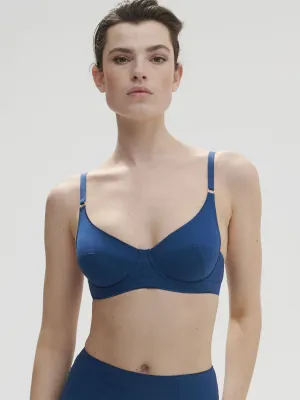 Artifice Underwire Plunge - Poseidon Blue