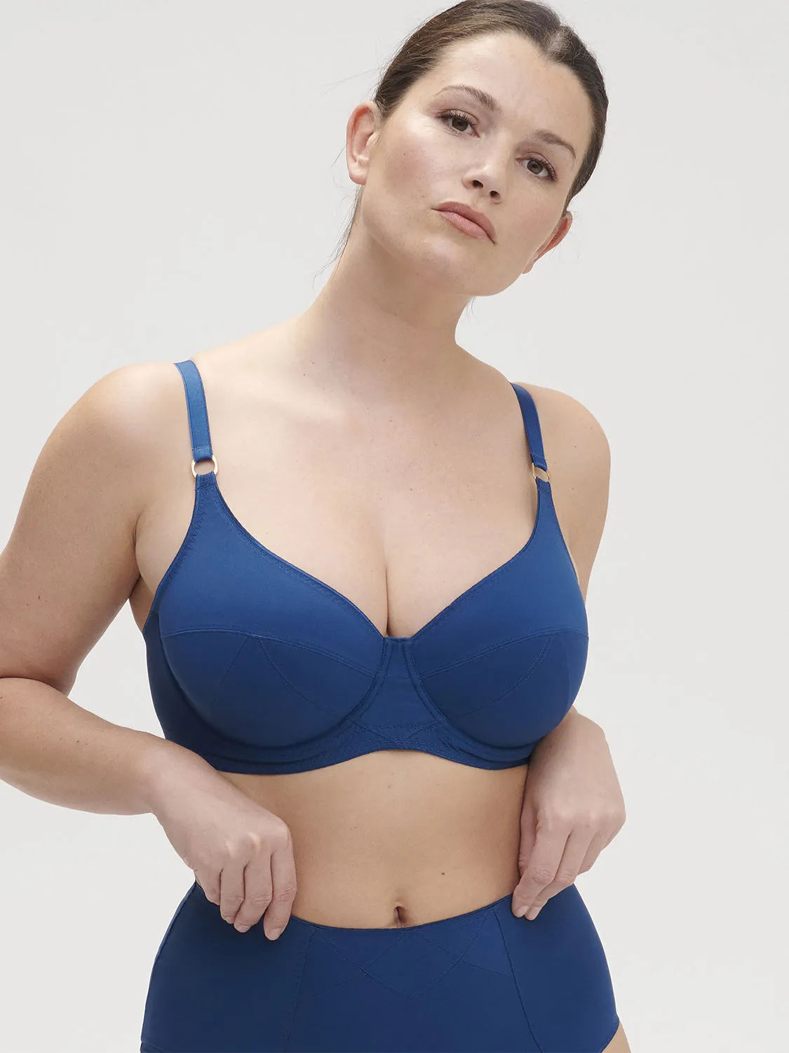 Artifice Underwire Plunge - Poseidon Blue