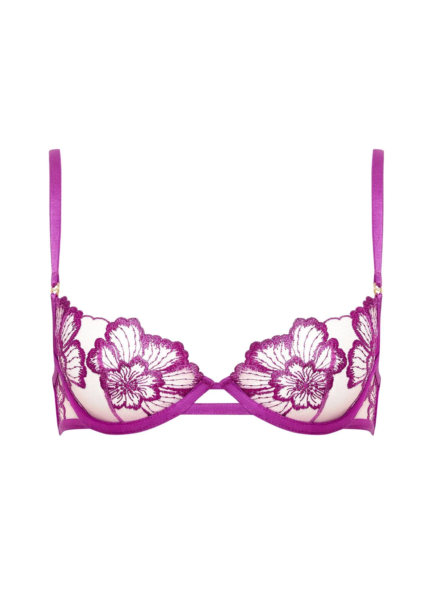 Catalina Wired Bra (Bright Violet / Sheer)