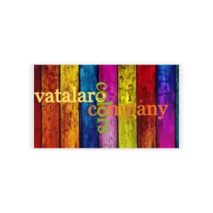 Colorful Wooden Business Cards - Vatalar & Company Design