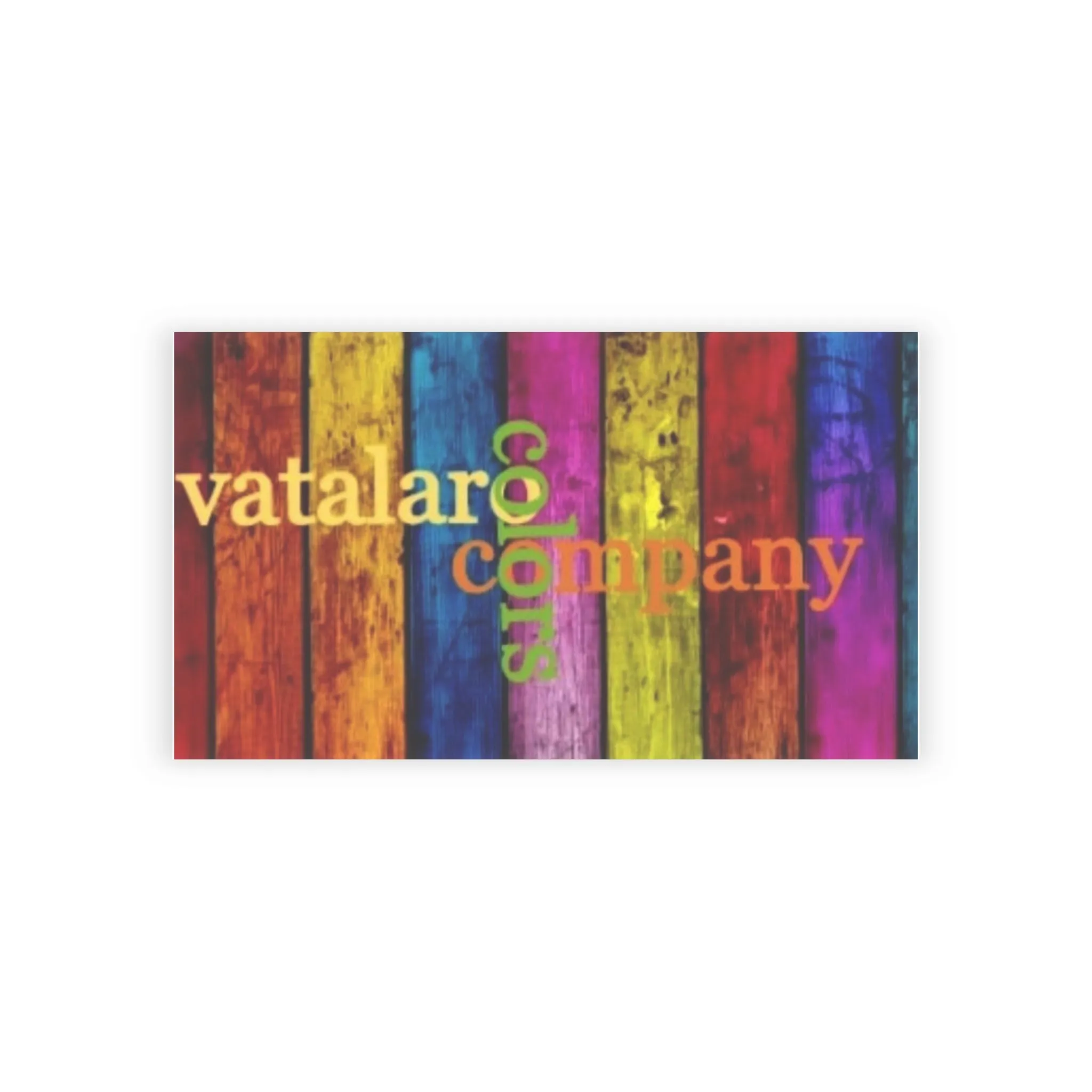 Colorful Wooden Business Cards - Vatalar & Company Design