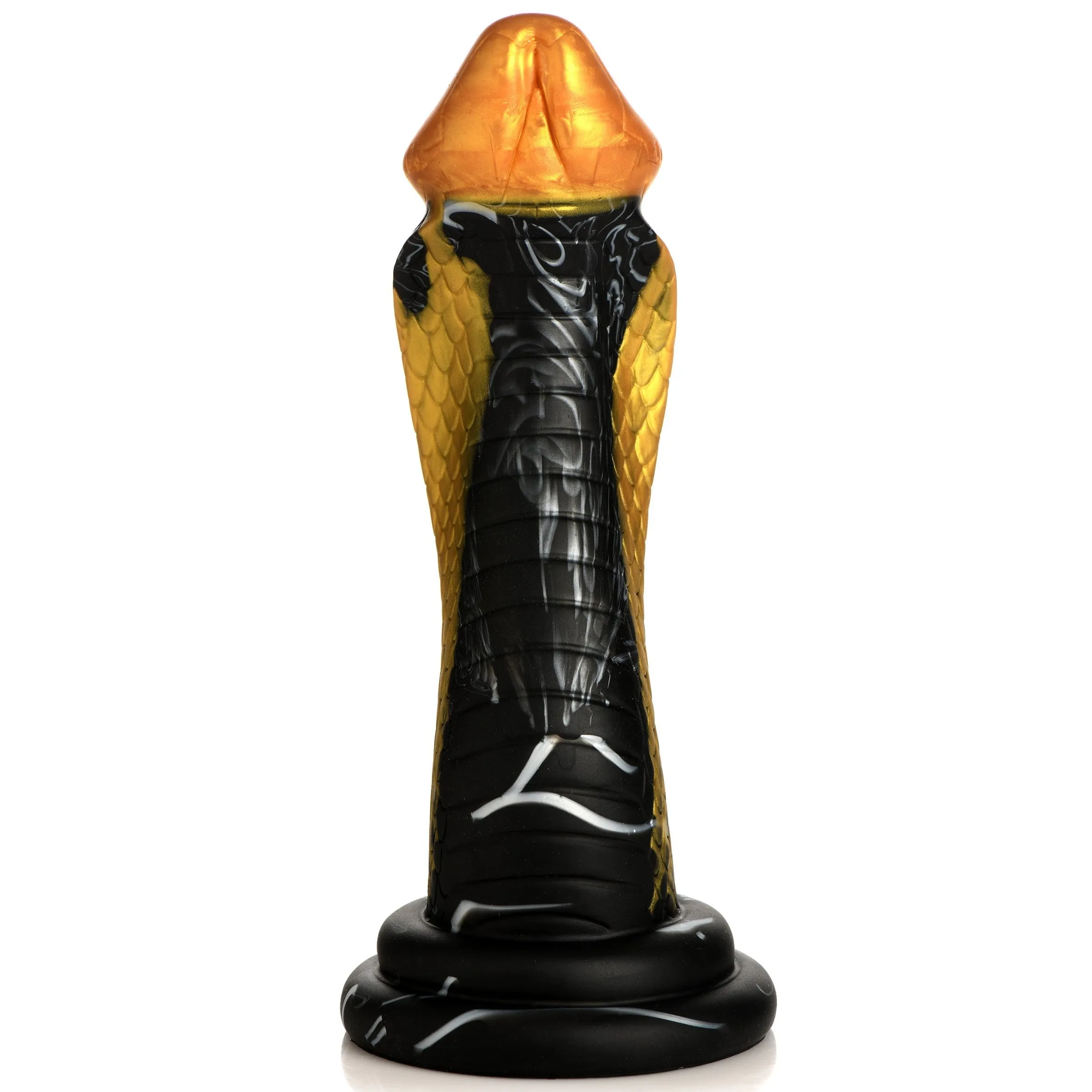 Creature Cocks Golden Snake Silicone Dildo Suction Cup Large Dong Sex Toy