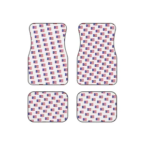 Cuban Flag Car Mats Set of 4  Vibrant Auto Accessories for Car Lovers