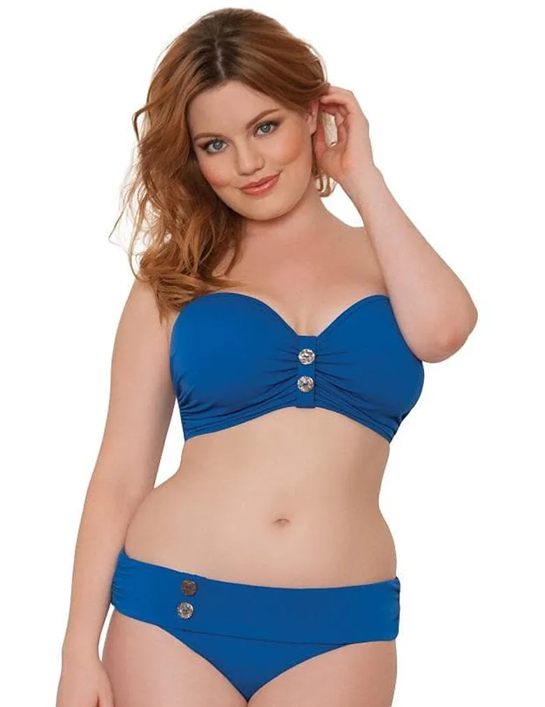 Curvy Kate CS1925 Luau Love Deep Sea Fold Over Brief