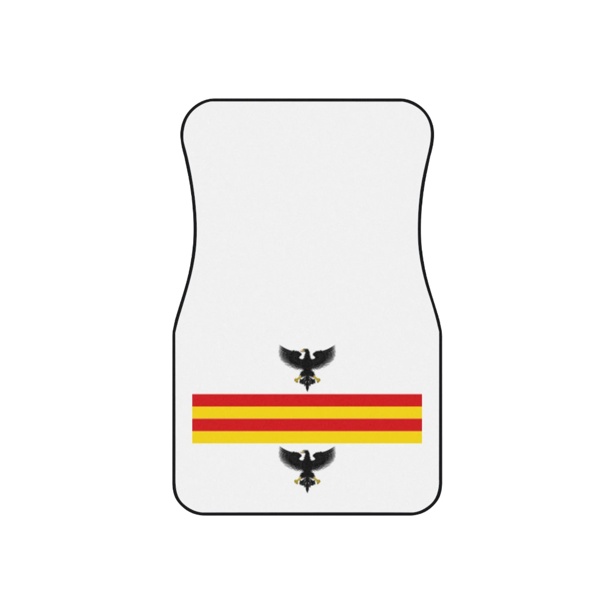 Custom Car Mats with Eagle and Flag Design - Front Set