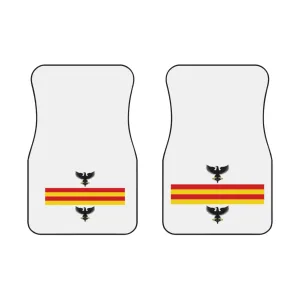 Custom Car Mats with Eagle and Flag Design - Front Set