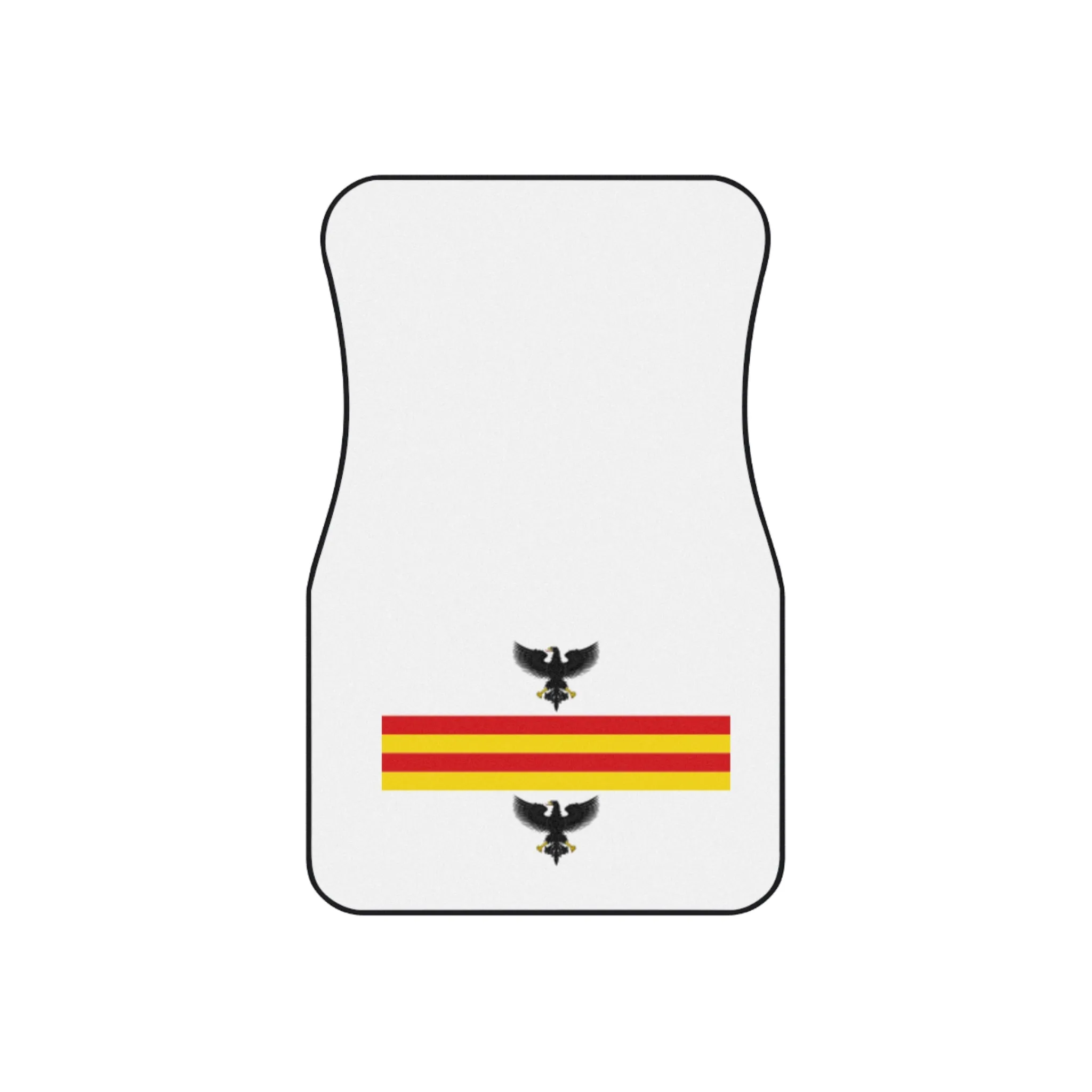 Custom Car Mats with Eagle and Flag Design - Front Set