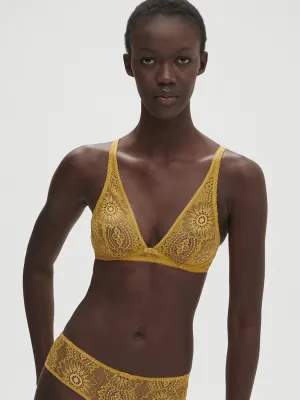 Embleme Bralette - Golden Yellow