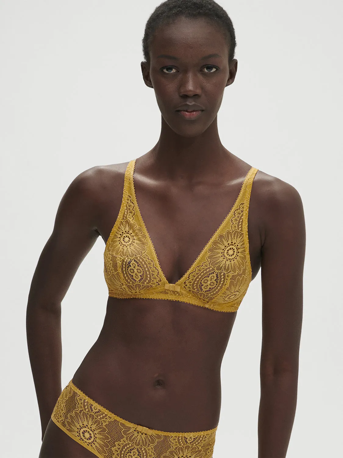 Embleme Bralette - Golden Yellow