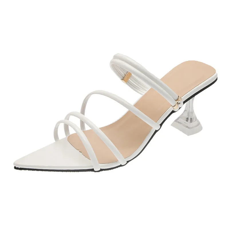 European And American Candy Bright Color Hollow High Heels