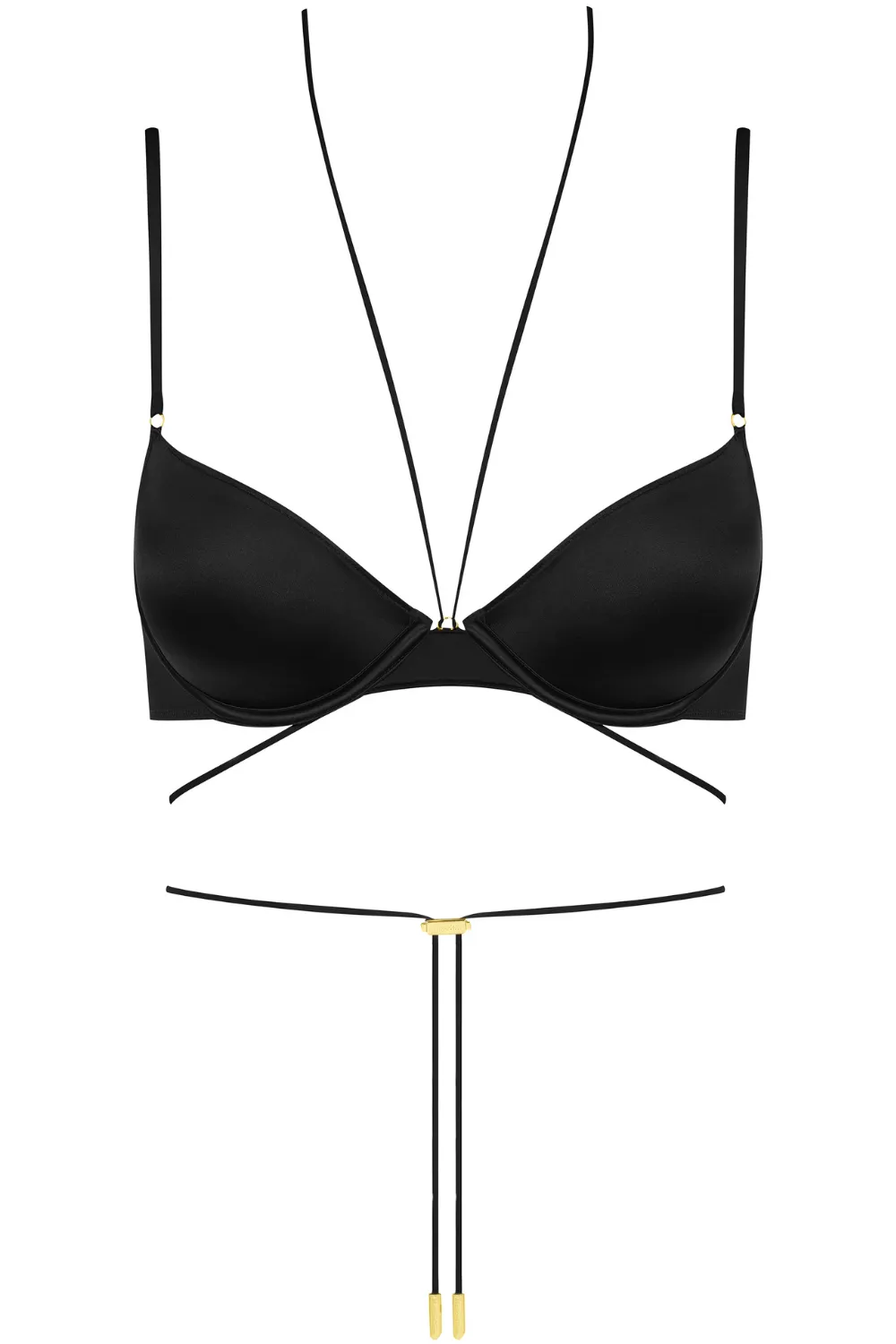 French Kiss Balconette Bra Black