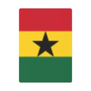 Ghana Flag Playing Cards - Ace of Spades Design