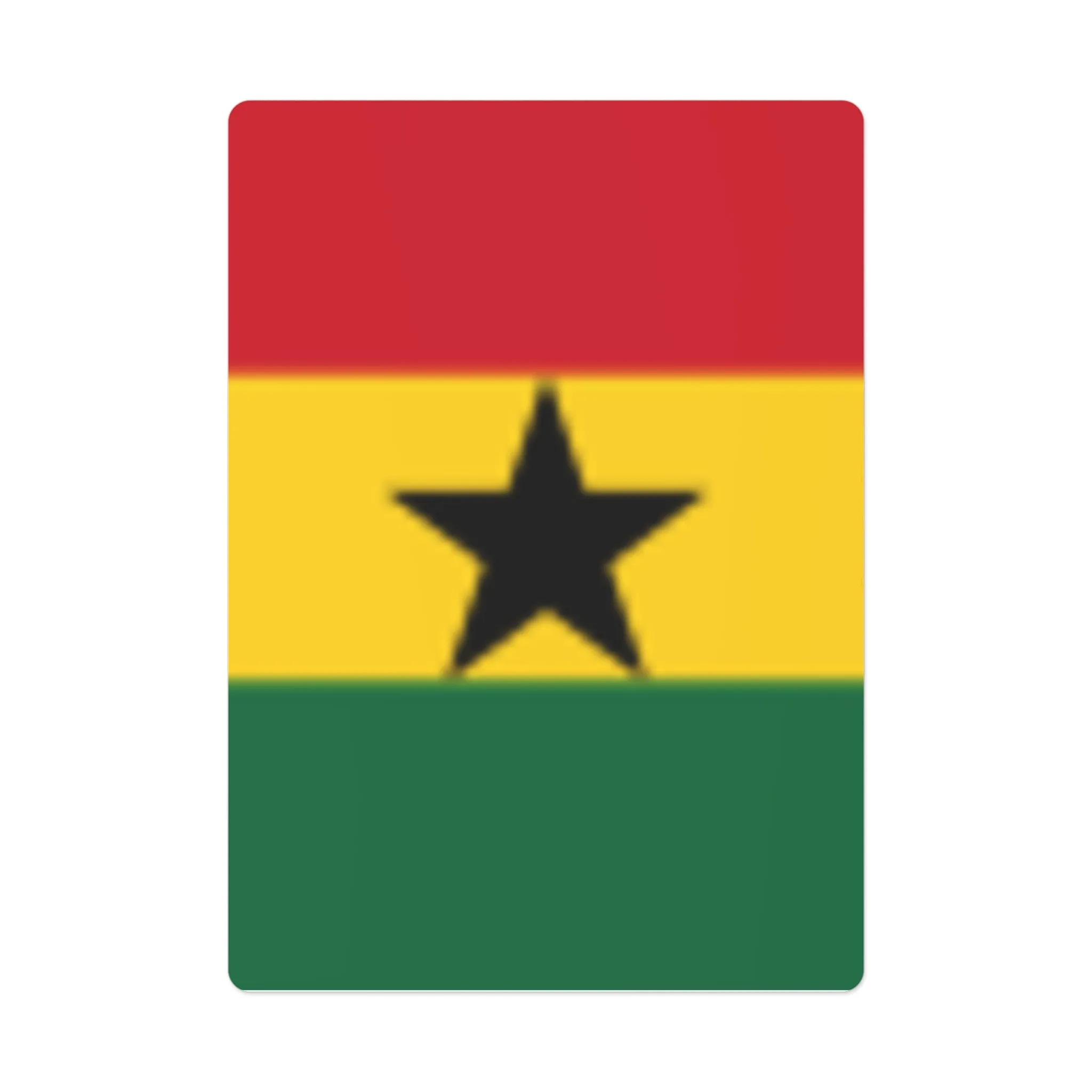 Ghana Flag Playing Cards - Ace of Spades Design