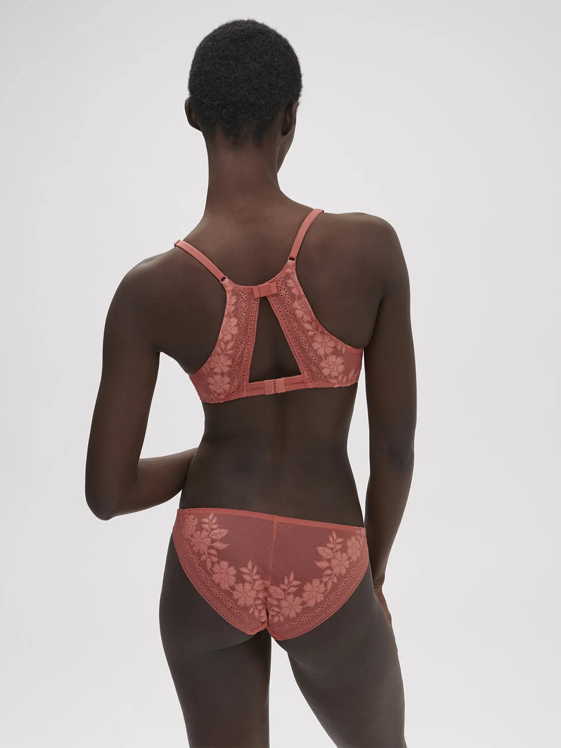 Heloise Underwire Triangle - Texas Pink