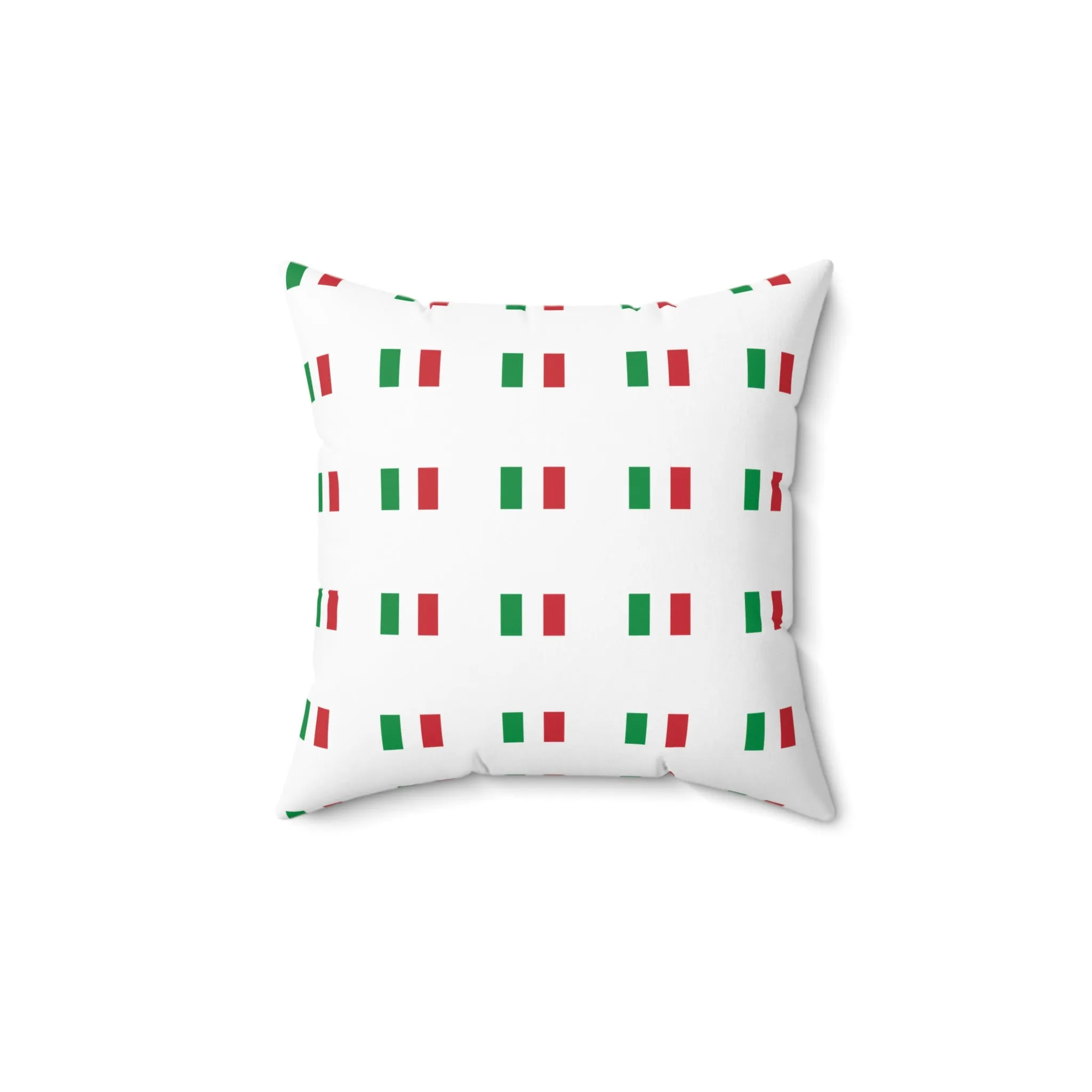 Italian Flag Decorative Pillow  Perfect for Home Celebration & Festivities