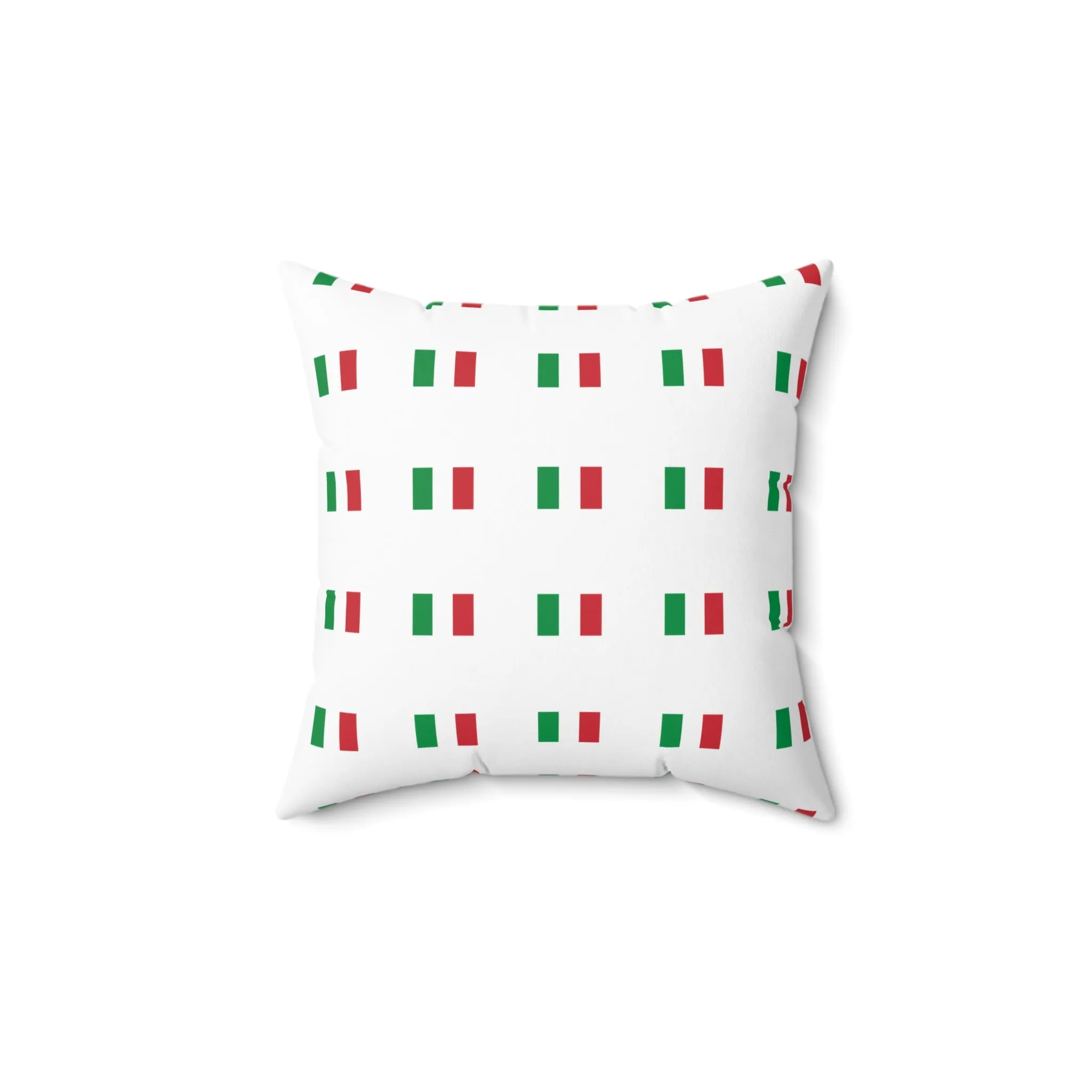Italian Flag Decorative Pillow  Perfect for Home Celebration & Festivities