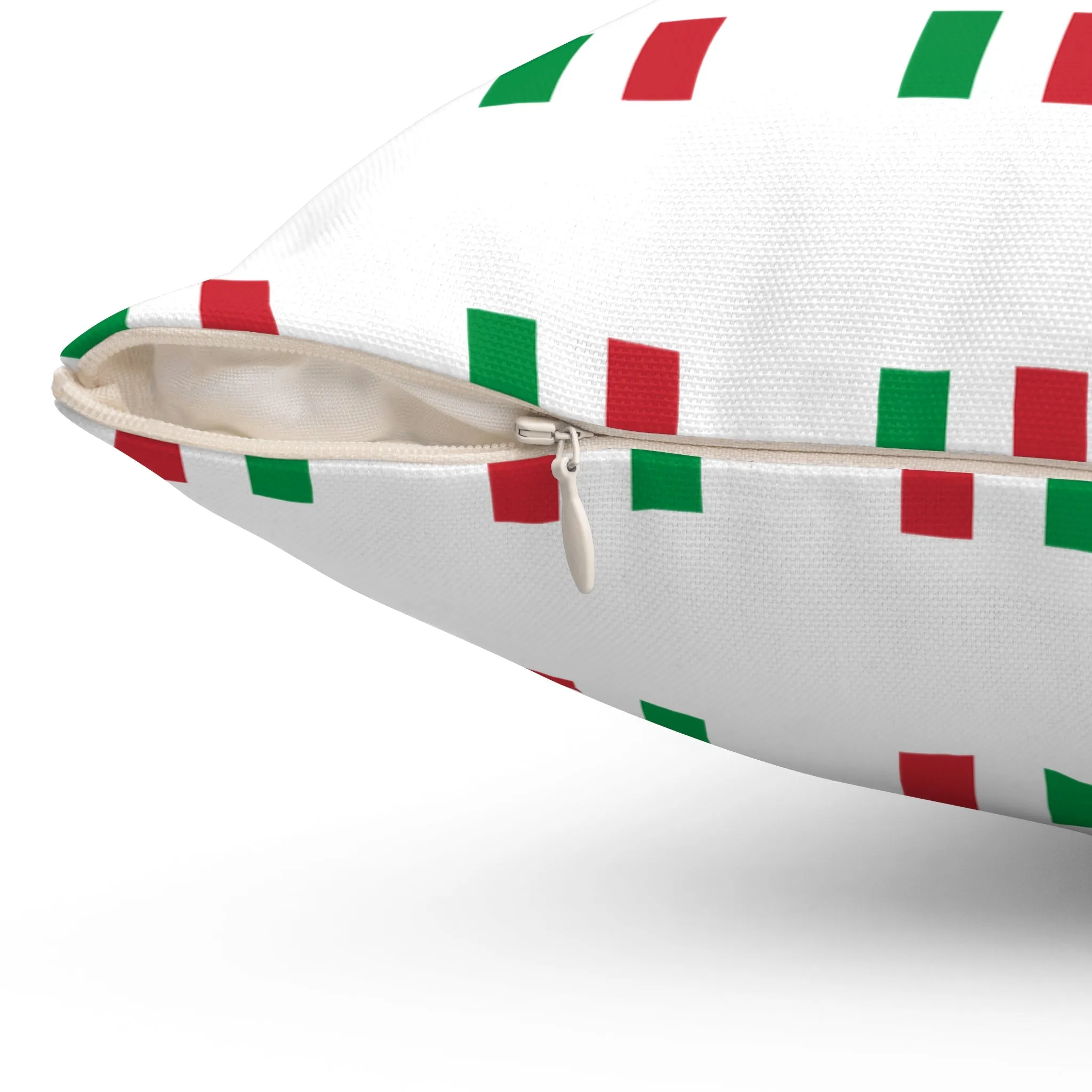 Italian Flag Decorative Pillow  Perfect for Home Celebration & Festivities