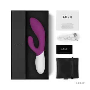 LELO INA WAVE Rechargeable Dual Stimulator Plum