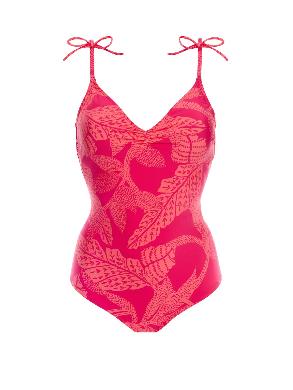 Melia Wireless Padded One-Piece - Bright Pink