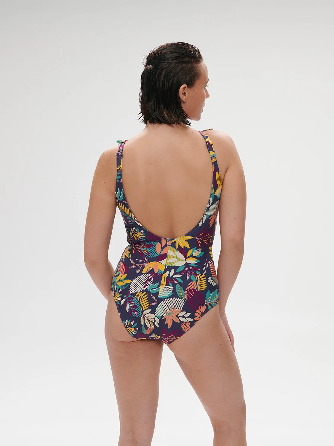Melia Wireless Padded One-Piece - Seaside Blue