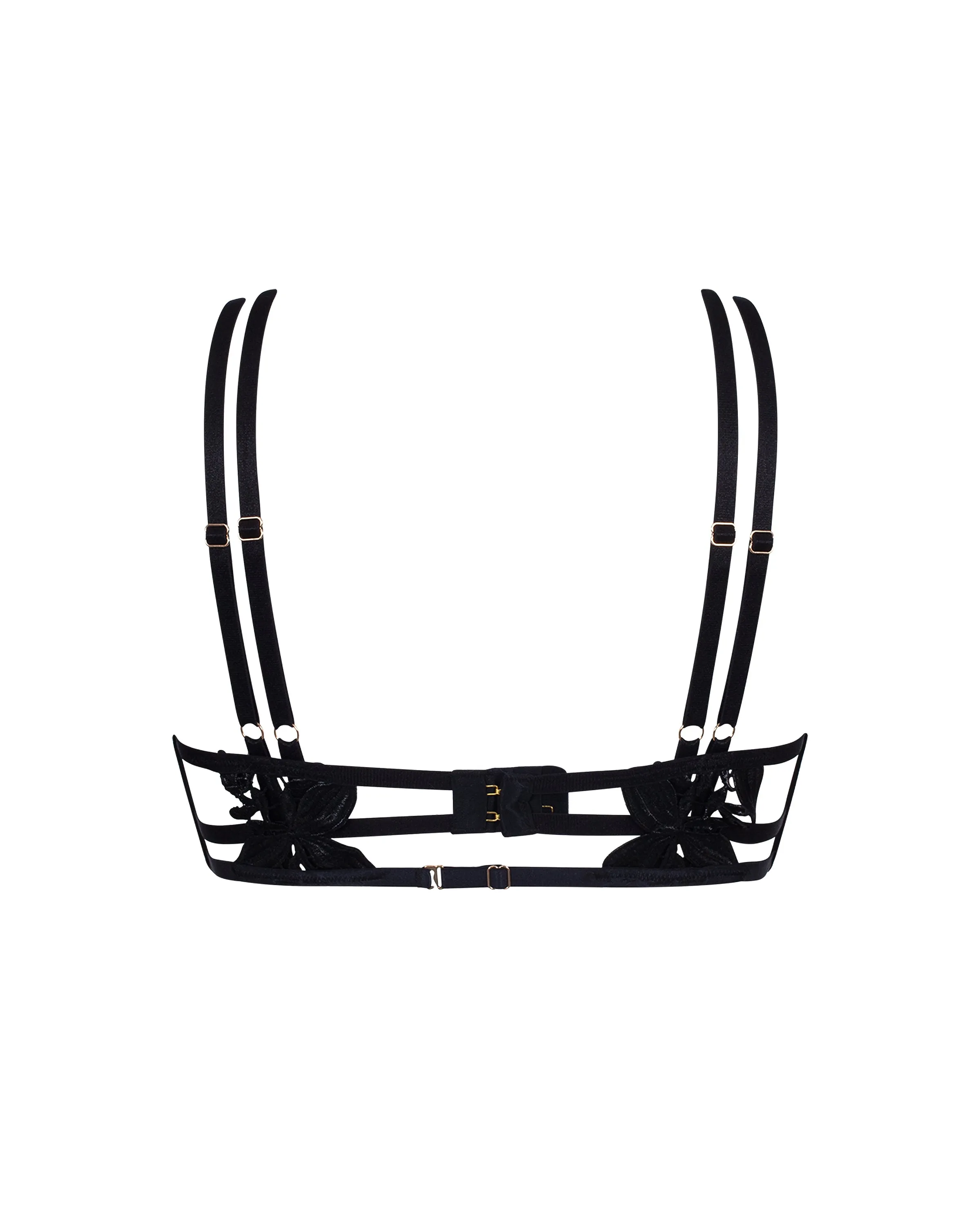 Ophelia Open Bra Black