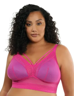 Parfait Mia Dot P6011 Bright Pink Wire Free Padded Bralette