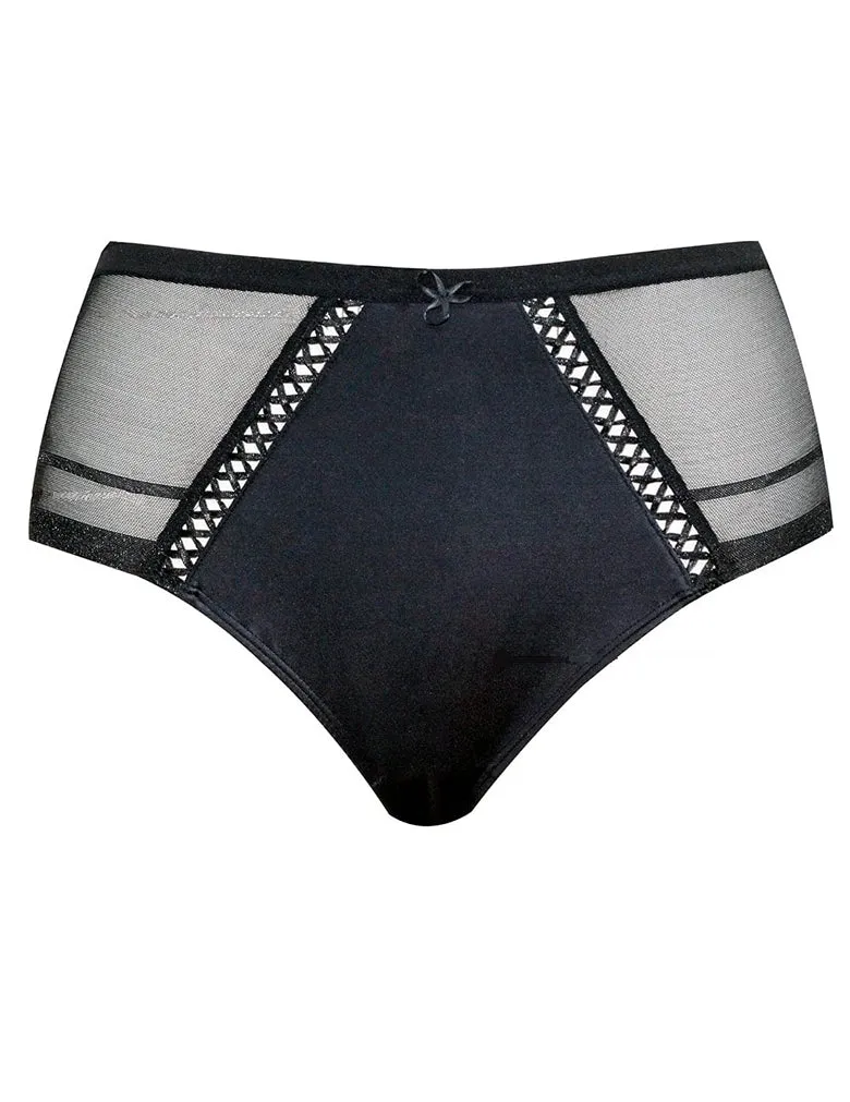 Parfait P60632 Black Full Coverage Brief Panty