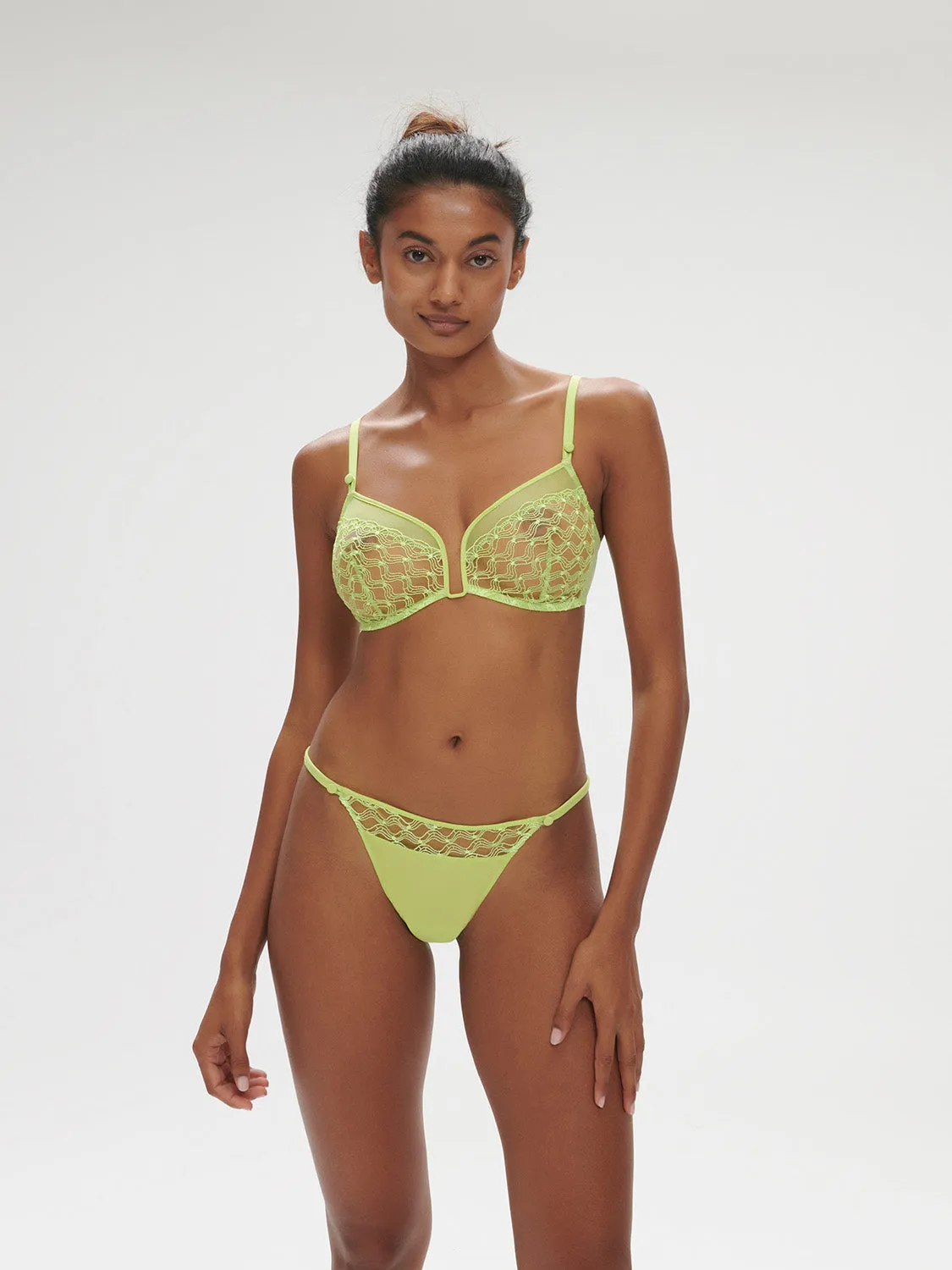 Rose Bralette - Lime