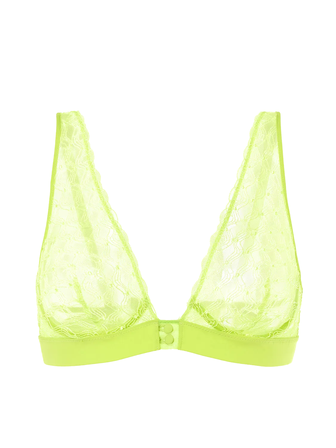 Rose Underwire Triangle - Lime