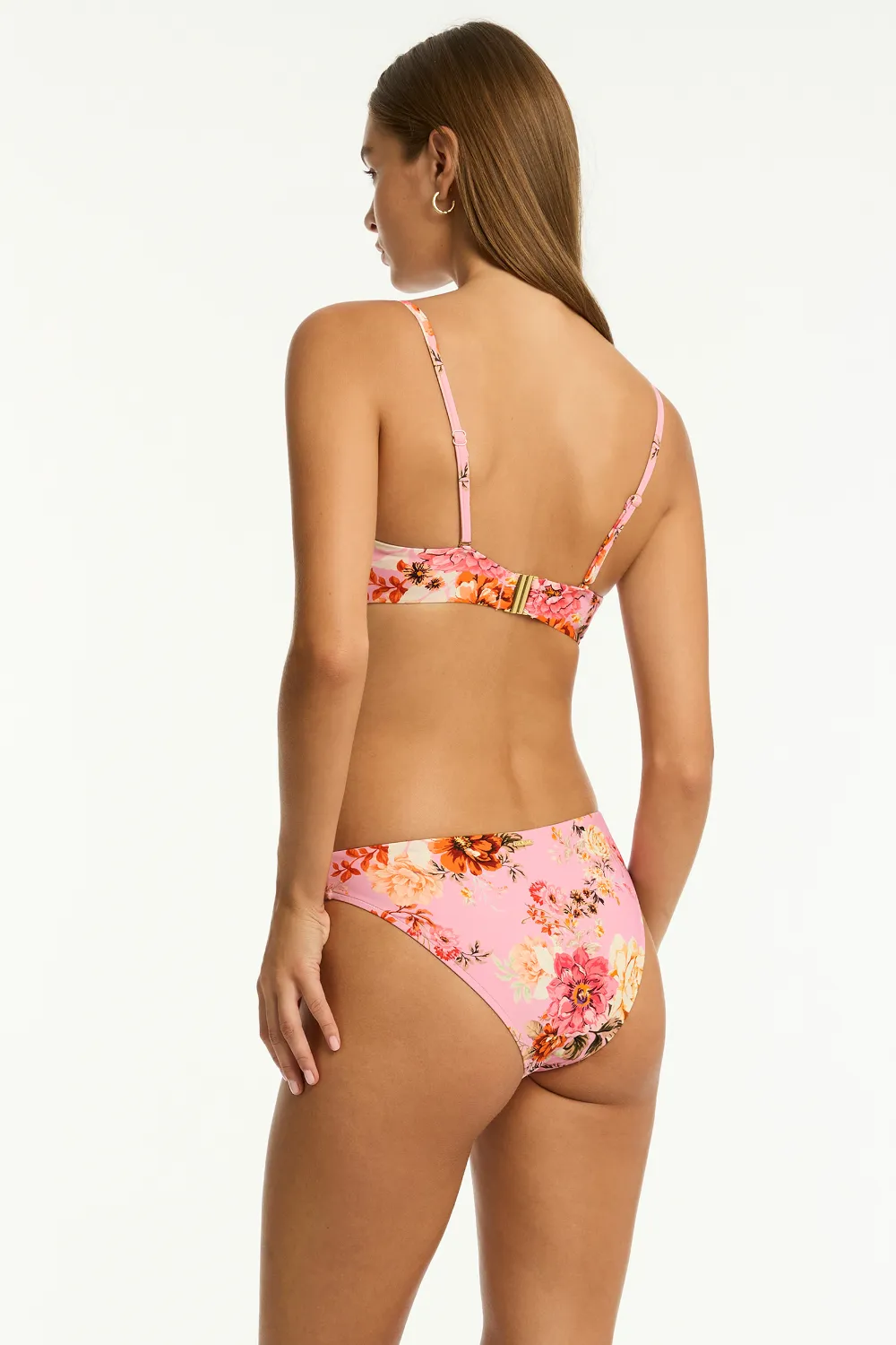 Rosewood Balconette Bikini Top in Pink