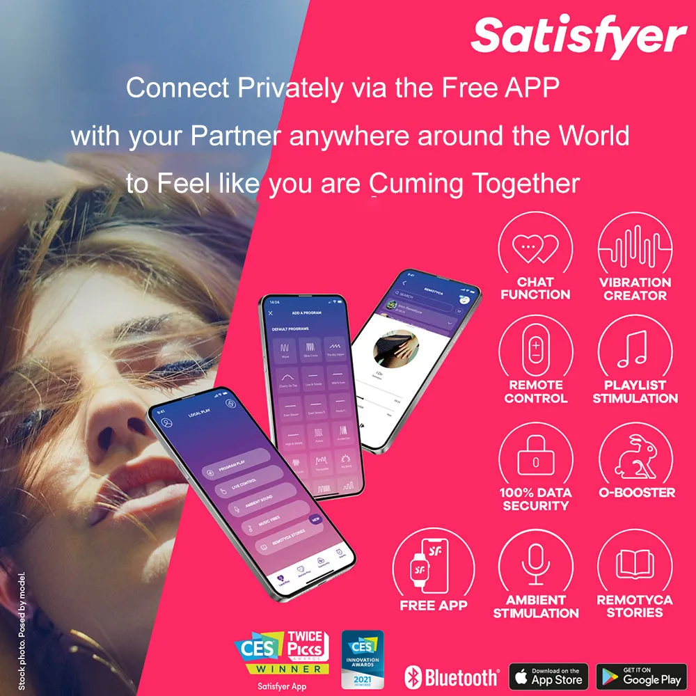 Satisfyer Curvy 3  Air Pulse Clitoral Stimulator APP Connect Vibrator