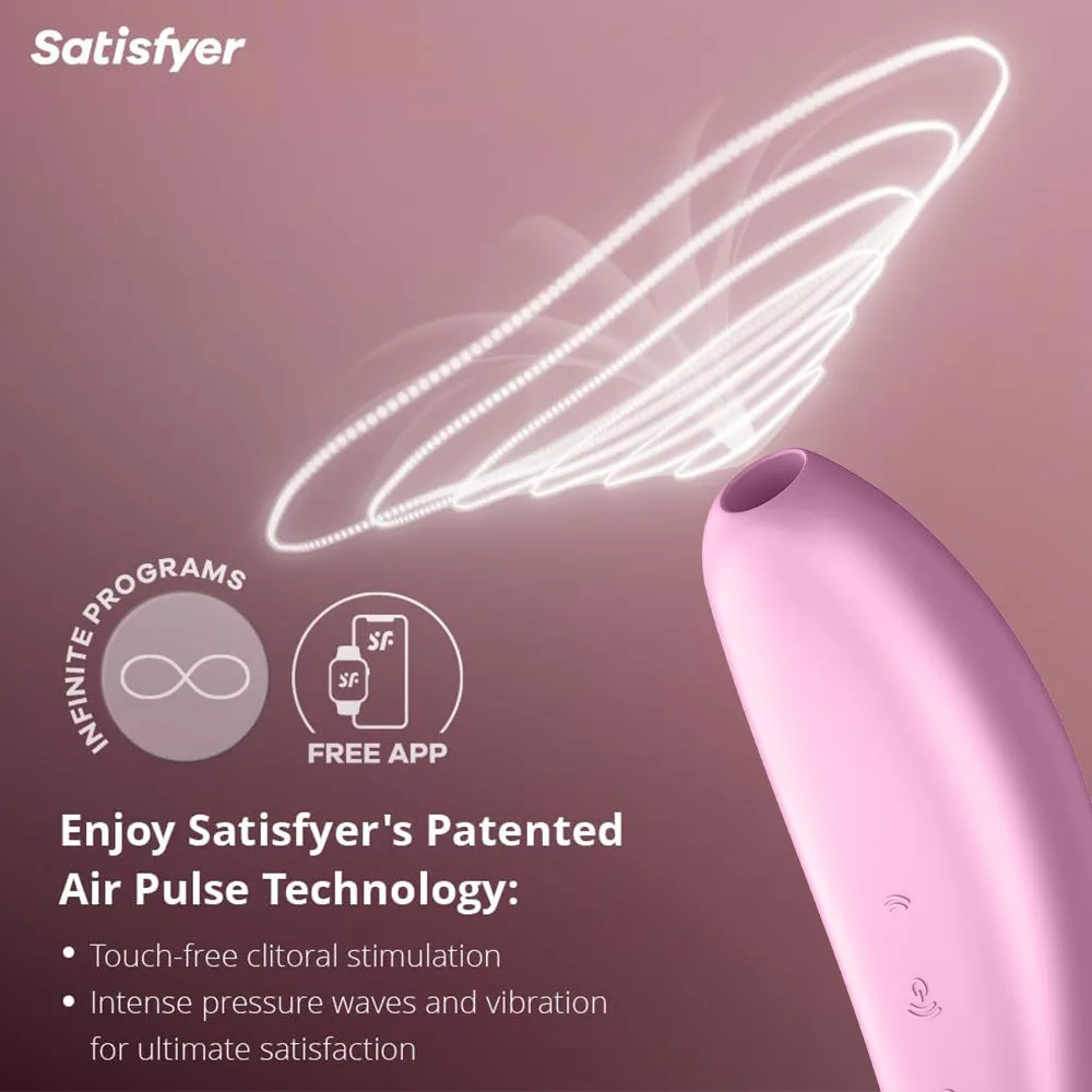 Satisfyer Curvy 3  Air Pulse Clitoral Stimulator APP Connect Vibrator