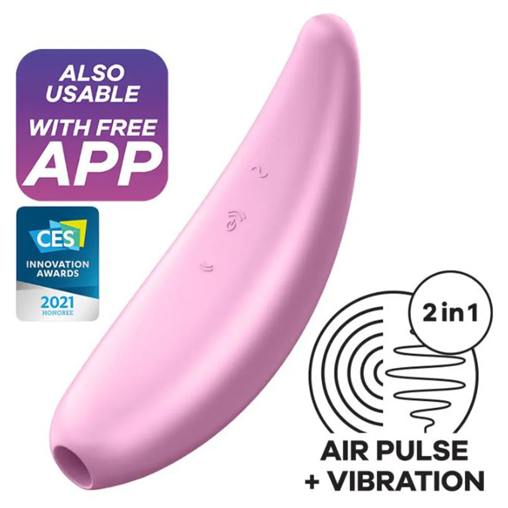 Satisfyer Curvy 3  Air Pulse Clitoral Stimulator APP Connect Vibrator