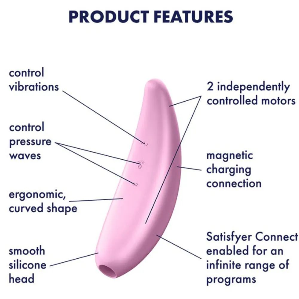 Satisfyer Curvy 3  Air Pulse Clitoral Stimulator APP Connect Vibrator