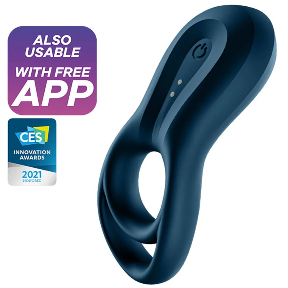 Satisfyer Epic Duo Vibrating Cock Ring APP Control Cocksling Couples Sex Toy