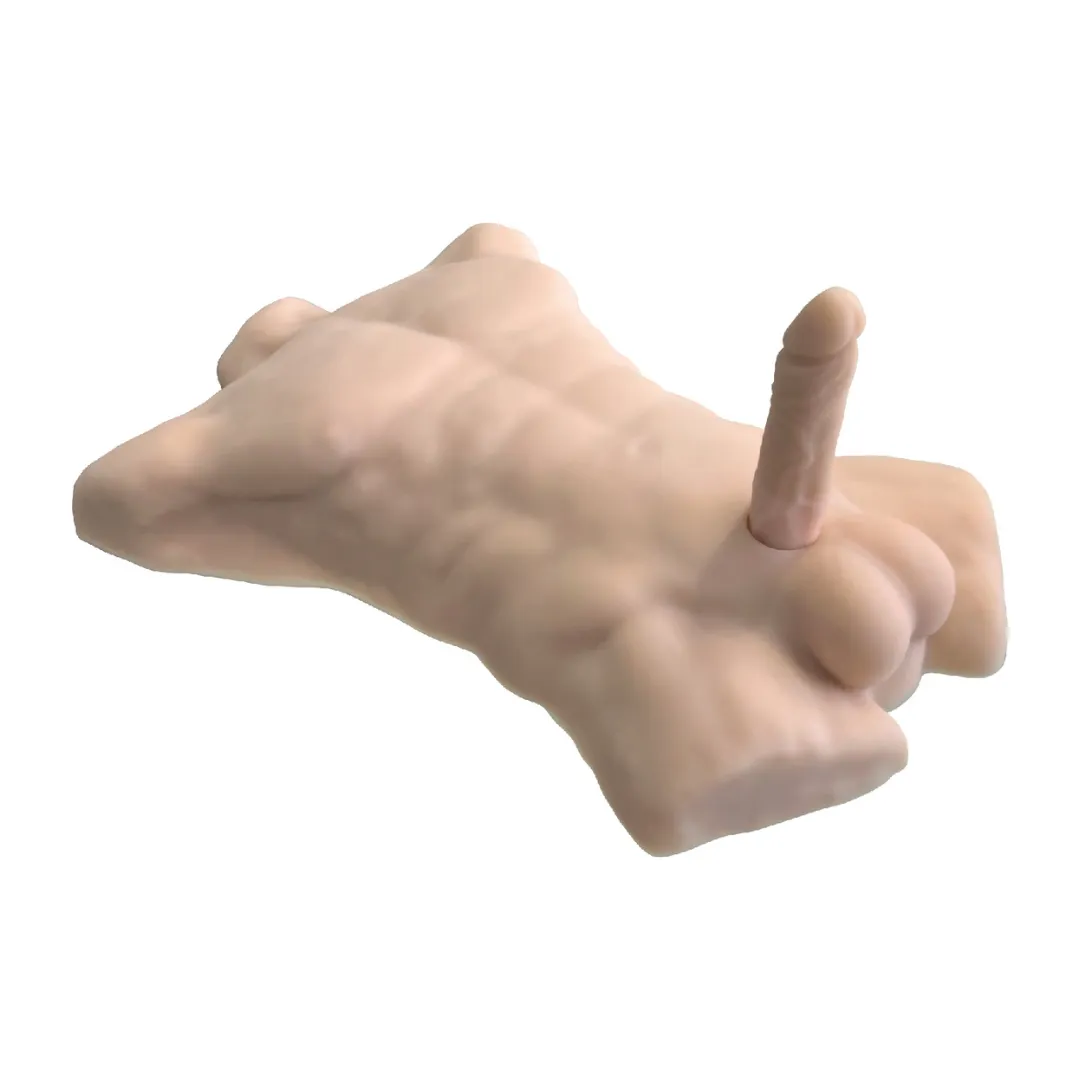 Torso   Dildo Liquid Silicone Model 7 Flesh